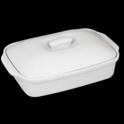White Ceramic Casserole Dish